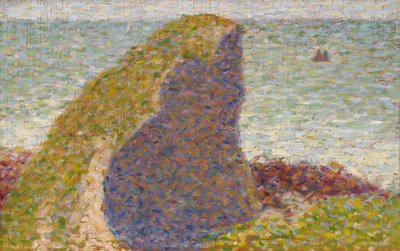 Le Bec du Hoc, Grandcamp Study, 1885 af George Pierre Seurat
