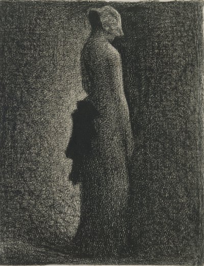 Den sorte sløjfe, ca. 1882 af George Pierre Seurat