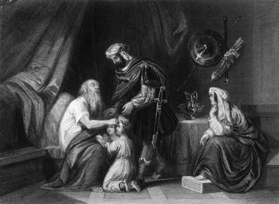 Englen, som forløste mig fra alt ondt, velsigne drengene, c1840. af George Presbury