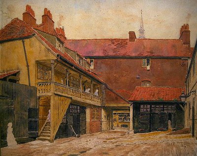 The White Horse Inn (akvarel på papir) af George Price Boyce