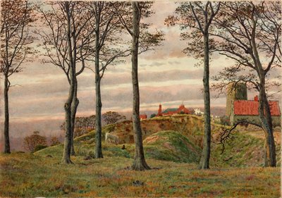 Windmills Hill, Gateshead, 1864 (blyant og wc på papir) af George Price Boyce