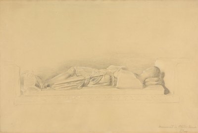 Skuebillede af en korsfarer, Stisted kirke af George Richmond