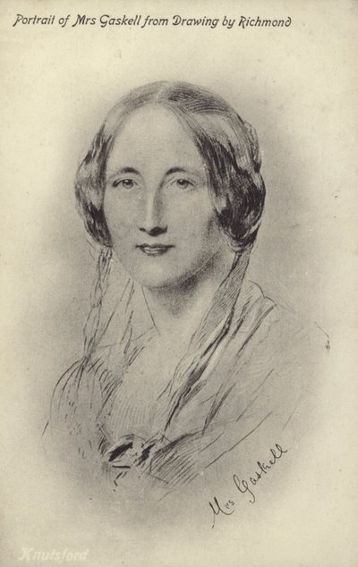 Mrs Gaskell (1810-1865), engelsk romanforfatter og novelleforfatter af George Richmond