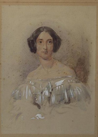 Portræt af Fanny (Frances) Cartwright af George Richmond