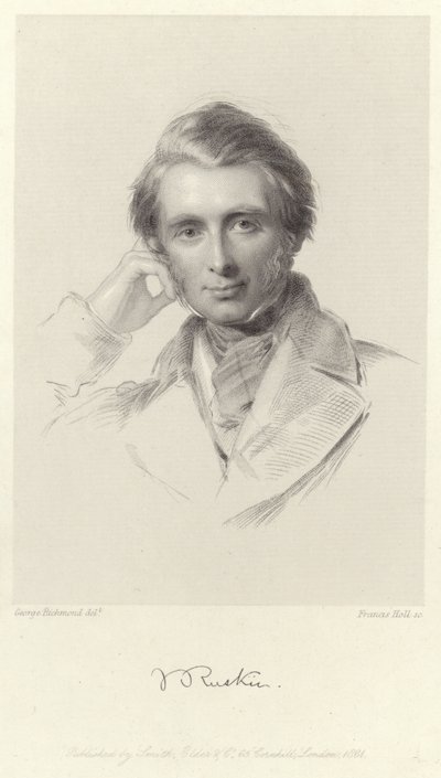 Portræt af John Ruskin af George Richmond