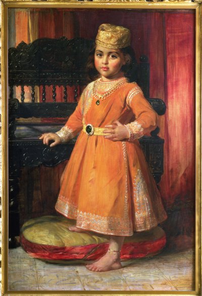 Portræt af prins Albert, ældste søn af Maharaja Duleep Singh, 1870 af George Richmond