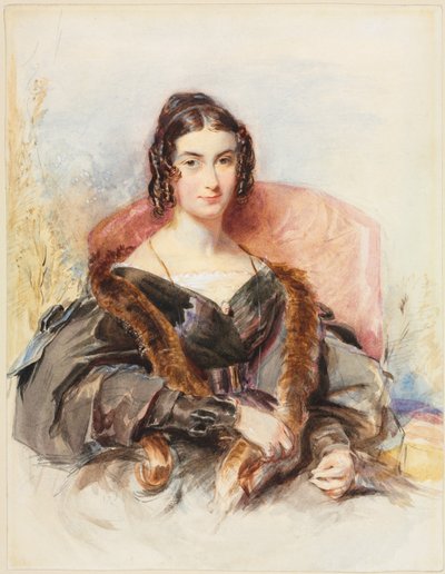 Portræt af en kvinde, ca. 1830-1835. af George Richmond