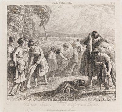 Harvest, Augsbourg, ca. 1821 (radering) af George Robert Lewis