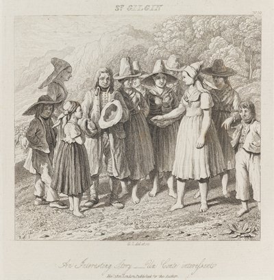 Interessant historie, St. Gilgin, ca. 1821 (radering) af George Robert Lewis