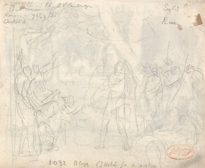 Komposition af klassiske figurer af George Romney