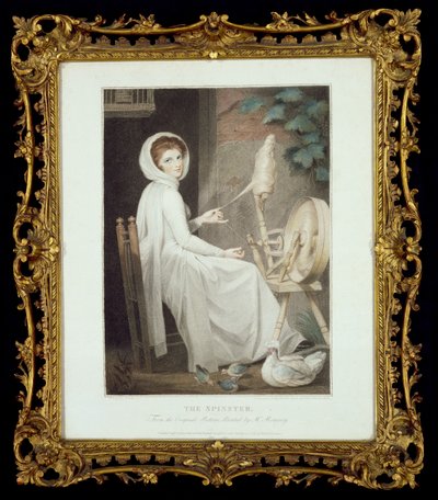 Spinner (kaiverrus Thomas Cheesman, G. Romneyn mukaan, julkaissut John ja Josiah Boydell 1789) af George Romney