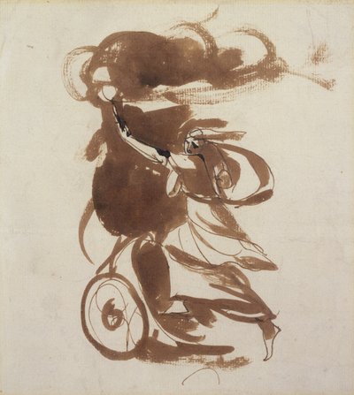 Emma Hart som Medea (pen og brunt blæk og vask over spor af blyant på papir) af George Romney