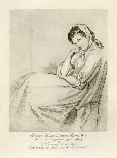Emma Lady Hamilton af George Romney