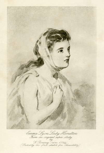 Emma Lady Hamilton af George Romney