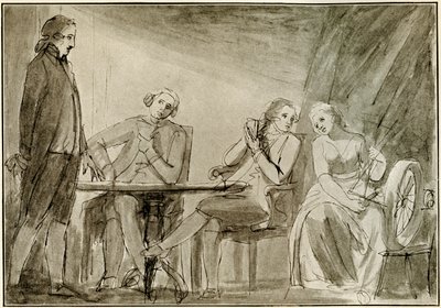 Emma Lady Hamilton i Romneys Studio af George Romney