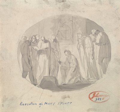 Henrettelse af Maria Stuart af George Romney