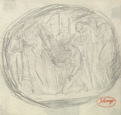 Henrettelse af Maria Stuart af George Romney