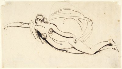 Kvindelig nøgenmodel af George Romney