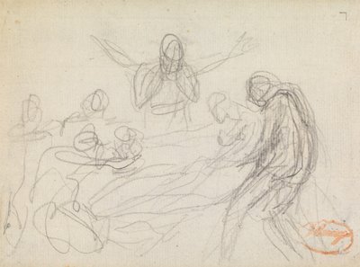 Figur Sammensætningsundersøgelse 11 af George Romney