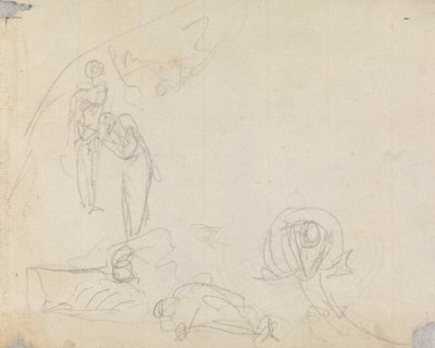 Figur Undersøgelse af sammensætning 16 af George Romney