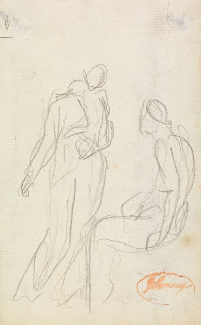 Figur Sammensætning Undersøgelse 2 af George Romney
