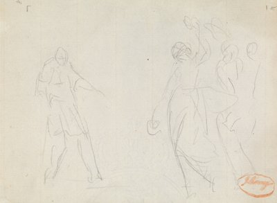 Studie i figurkomposition 39 af George Romney