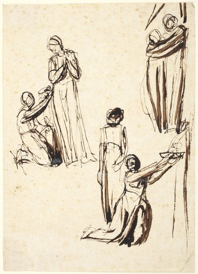 Figurstudier af George Romney