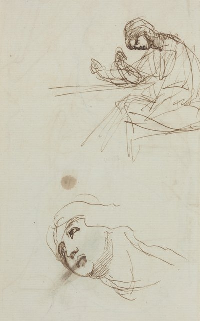 Figurstudier [bagsiden] af George Romney