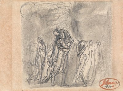 En flugtende gruppe af figurer af George Romney