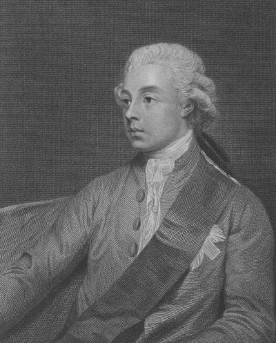 Frederick Howard, 5. jarl af Carlisle, graveret af John Keyse Sherwin, 1782 af George Romney
