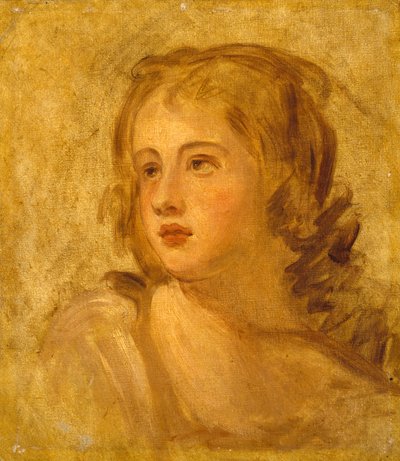 Hoved af en kvinde, ca. 1782-86 af George Romney