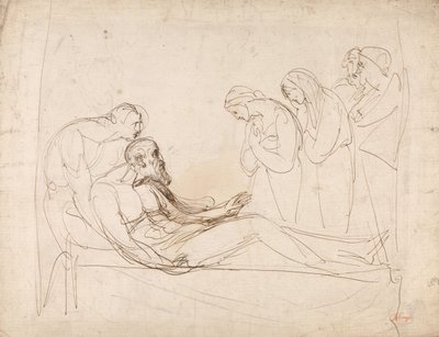 Kong Lear vækket af Cordelia af George Romney