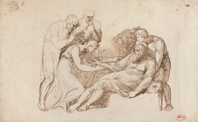 Kong Lear vækket af Cordelia af George Romney