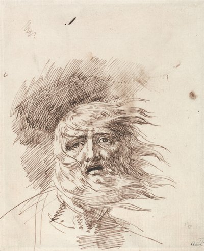 Kong Lear i stormen af George Romney