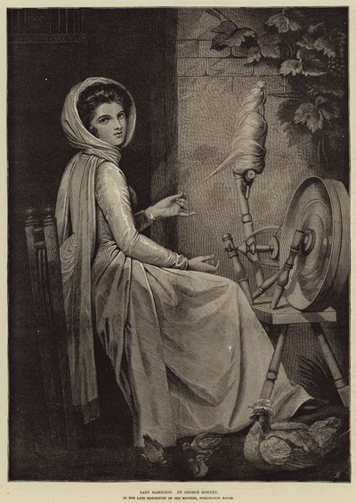 Lady Hamilton af George Romney