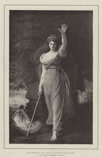 Lady Hamilton som Circe af George Romney