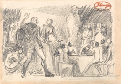 Macbeth: Festmåltidsscenen af George Romney