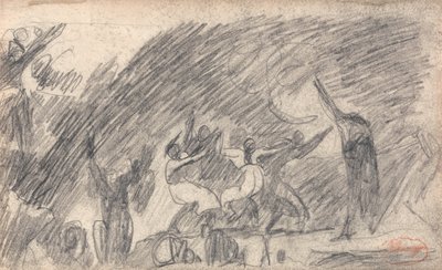 MacBeth i heksenes hule: Andet besøg af George Romney