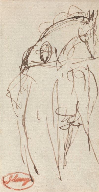 Mand og hest af George Romney