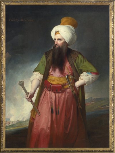 Portræt af Edward Wortley Montagu (1713-1776) - Peinture de George Romney (1734-1802) - Olie på lærred af George Romney