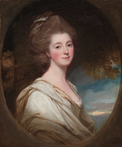 Jane Hoskynsin muotokuva, n. 1778-1780 (öljy kankaalle) af George Romney
