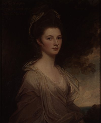 Portræt af Lady Elizabeth Cavendish (olie på lærred) af George Romney