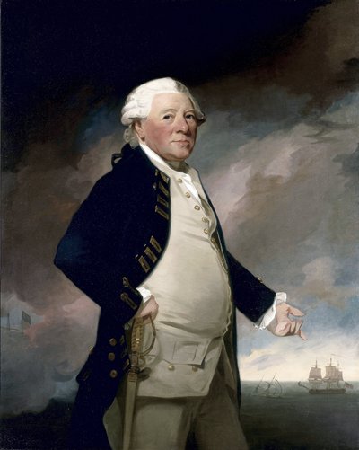 Portræt af viceadmiral Sir Hyde Parker af George Romney