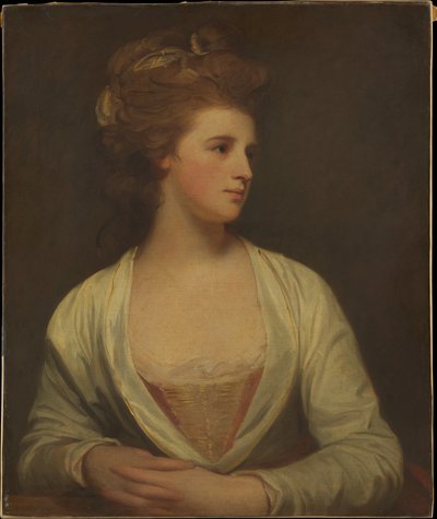 Portræt af en kvinde, angiveligt Emily Bertie Pott (død 1782) af George Romney
