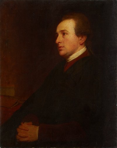 Portræt af en ung mand ved sit skrivebord af George Romney