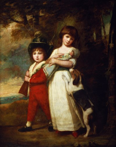 Portræt af Vernon børnene af George Romney