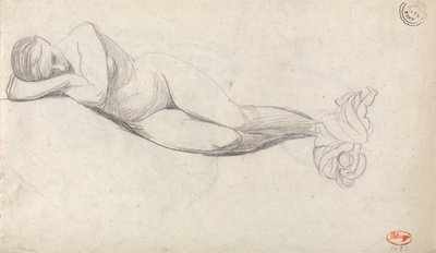 Liggende nøgen af George Romney