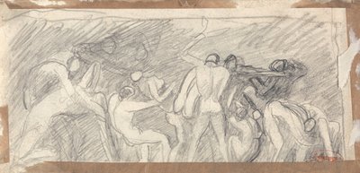 Satan leder helvede af George Romney