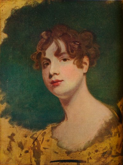 Skitse af et kvindeligt hoved, 1700-tallet af George Romney