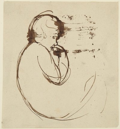 Tegning af et barn af George Romney